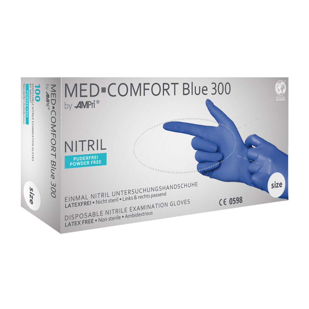 Blue 300 Nitril handschoenen