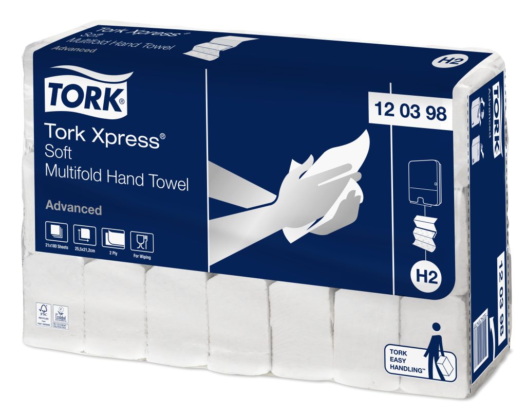 Tork H2 Xpress Zachte Multifold Handdoek Advanced
