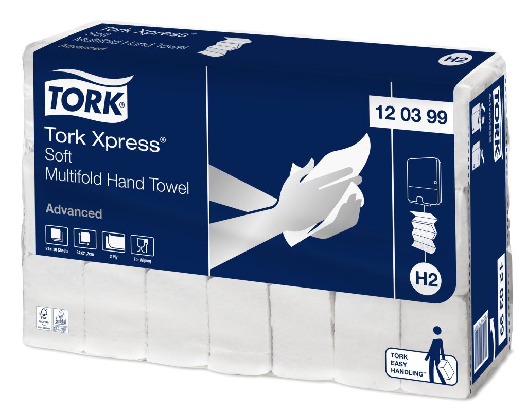 Tork H2 Xpress Zachte Multifold Handdoek Advanced