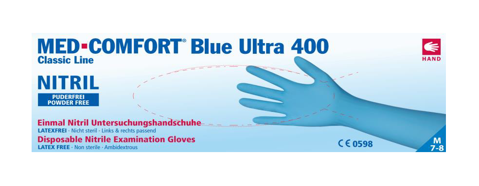 Blue Ultra 400 nitril handschoenen