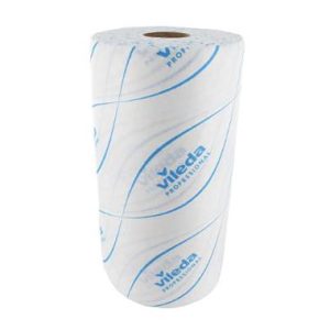 Vileda r-MicronSolo Roll, 25x32cm, wit-blauw, 180vel/rol, 4rol/doos