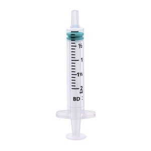 BD Emerald 307727 injectiespuit, 2ml, luer, centrisch, 3-delig, steriel 100x1st/doos