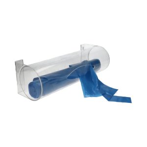 CMT wandhouder, transparant PET-G tbv schorten op rol, transparant, 50x15cm