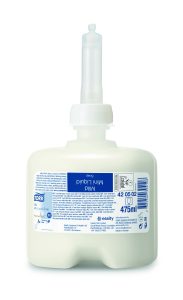 Tork S2 Milde Mini Vloeibare Zeep, lichtgeel, geparfumeerd, 475ml/flacon, 8st/doos