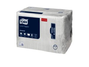 Tork Lunchservet Universal, 1-laags, wit, 32,5×32,5cm, 1/8-vouw, 8x500st, 4.000st/doos