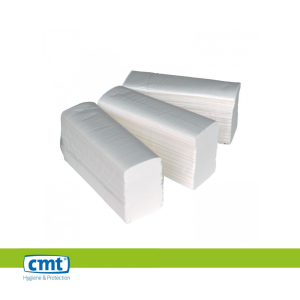 CMT Handdoekpapier M-vouw Eco, cellulose, 2-laags, wit, 20,6x32cm, 25x120st, 3.000st/doos