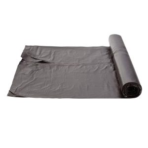 Afvalzak HDPE, 60x80cm, 15my, 60ltr, zwart, 20st/rol, 400st/doos