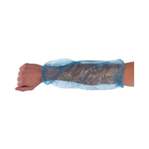 CMT mouwovertrek, pe, blauw, 20x40cm, 40mµ, 100st/zak, 2.000st/doos