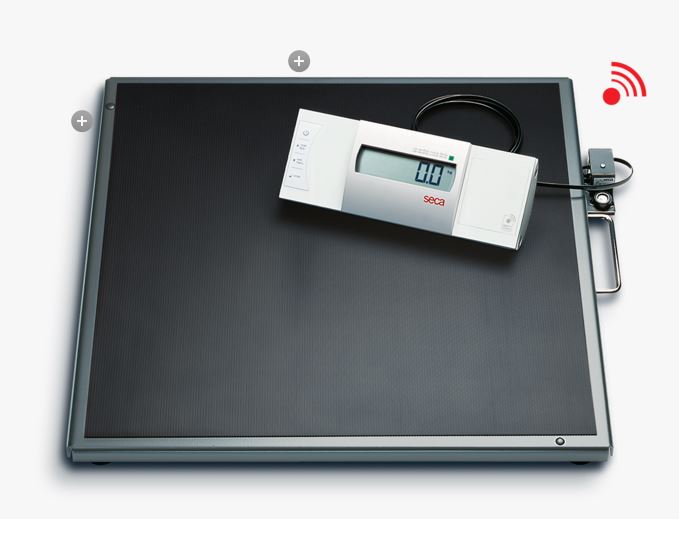 Seca 635 digitale plateauweegschaal met afneembare display