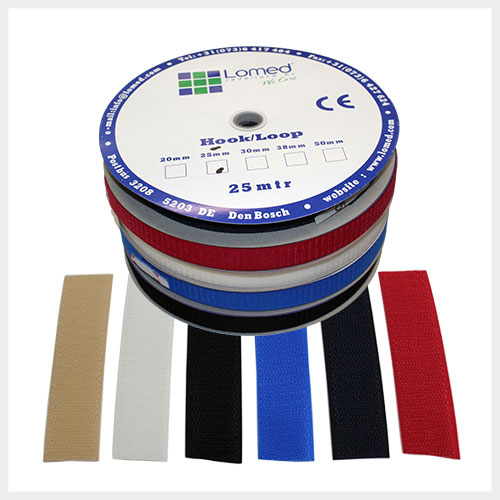 Lomed zelfklevende haakband 25mtr/25mm