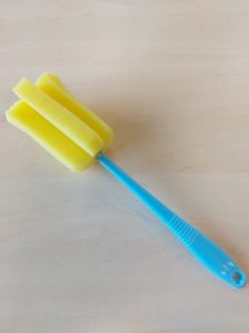 Babyflesreiniger, 245mm, borstel: 75mm, disposable, 500x1st/doos