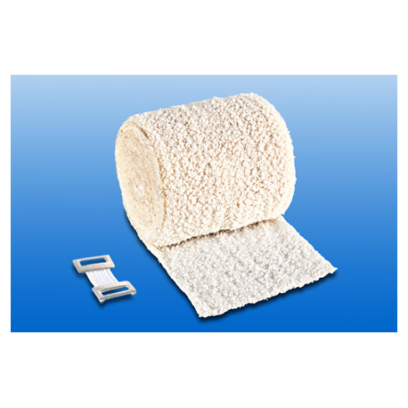 Nobacrepe fixatiewindsel elastisch 10 cm. x 4 m. steriel 16st/doos