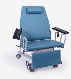 Medisit Arteria 636 Obese patiëntenstoel incl. voetpomp en wielen, hoogteverstelbaar stamskin p/st.