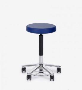 Medisit Hoxa 300.7 tabouret, voetbediening, stamskin bekleding, p/st