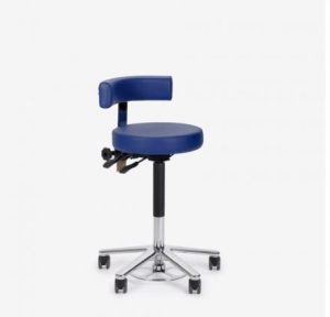 Medisit Hoxa 305.7 tabouret, hydraulisch, met rugleuning, stamskin bekleding, p/st