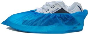 Clicky schoenovertrek, PE, blauw, 20my, 15x110st/doos