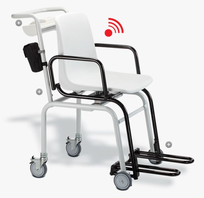 Seca 959 digitale stoelweegschaal met wegklapbare armleuningen