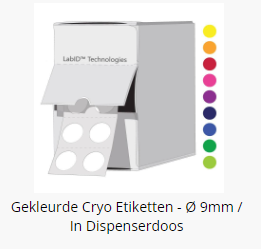 LabID Cryo etiket Ø9mm