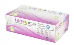 Medi-Inn Grip, latex handschoen, medisch, wit, L (8-9), 100st/disp