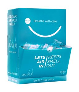 Nosa neusplugs anti-geur, menthol, 100st/doos
