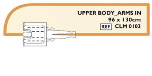 Cocoon verwarmingsdeken, Upper Body Arms in, 96x130cm, 30st/ds