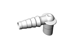 Serres gehoekte patiëntconnector 7.2mm , p/st