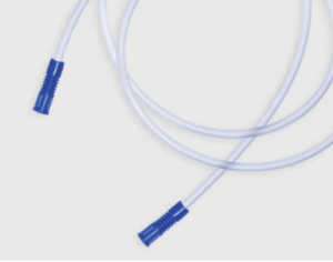 Chirurgische afzuigslang, lengte 210cm met 2 funnel connectoren, ch.24, steriel,50x1st/ds