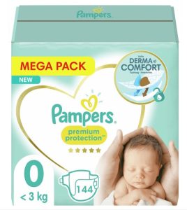 Pampers Premium Protection New Baby luiers micro, maat 0, 6x24st/doos